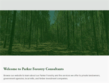 Tablet Screenshot of parkerforestry.com